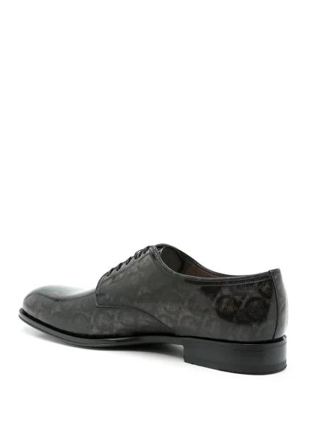 Pantofi derby Ferragamo cu imagine negru