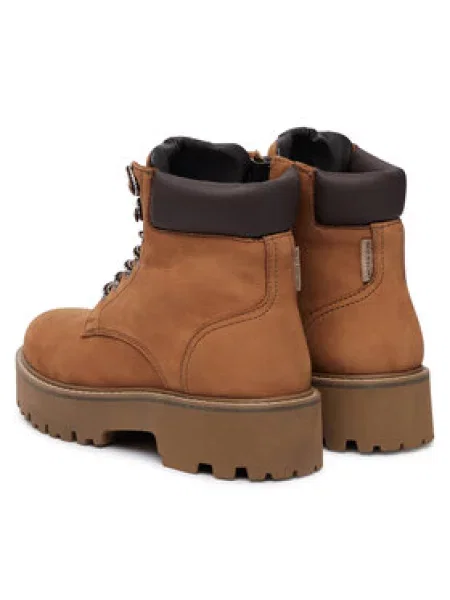 Tommy Jeans Pohodni čevlji Tjw Platform Nubuck Boots bež