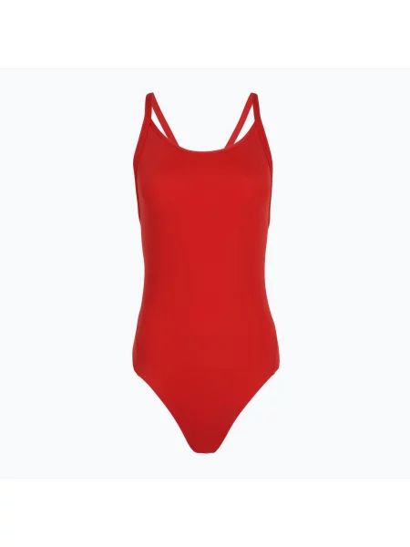 Дамски едноцветен бански Funkita Diamond Back Still Red червено
