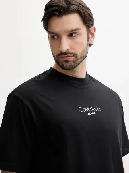 Tričko Calvin Klein Jeans s potiskem černá