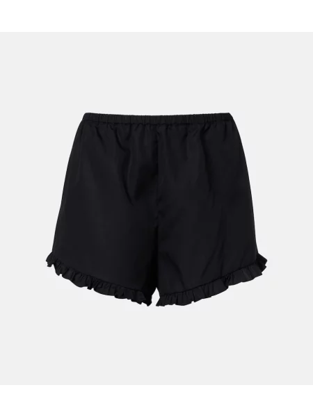 Pantaloni scurți Hunza G cu volane negru