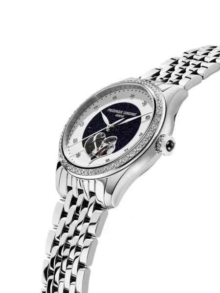 Ceas Frederique Constant cu motiv cu inimi albastru
