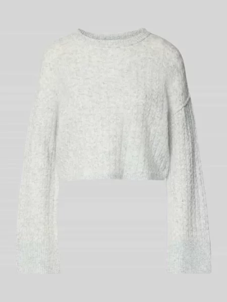 Sweter o kroju regular fit z efektem dzianiny model ‘Milla’ Noisy May