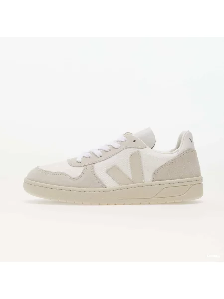 Sneakerși Veja V-10 plasă alb