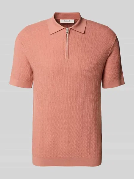 Koszulka polo z czystej bawełny o kroju regular fit model CRAN' Selected Homme