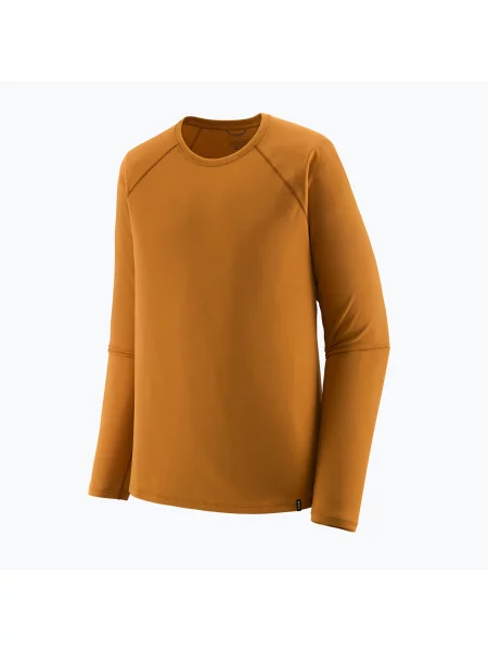 Termo mikina Patagonia Capilene Midweight Crew cinnamon brown hnědá