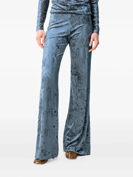 Pantaloni Forte_forte de catifea albastru