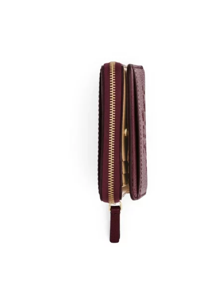 Portfel Marc Jacobs skórzany z logo czerwony