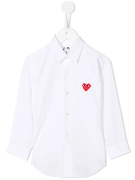 Dětska košile Comme Des Garçons Play bílá