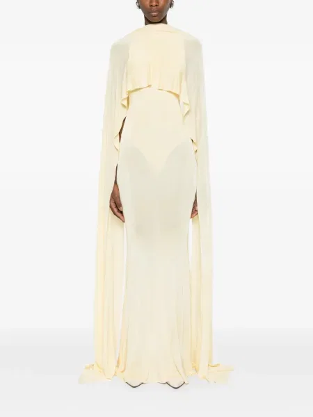 Rochie maxi Self-portrait galben