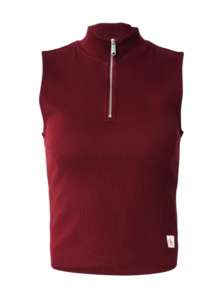 Calvin Klein Jeans Top temno rdeča