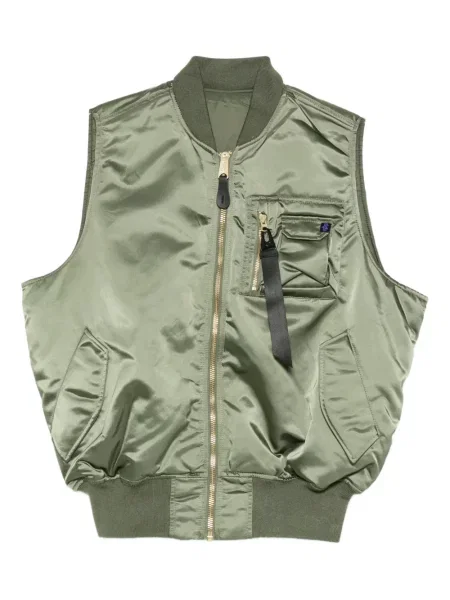 Жилетка с цип Alpha Industries зелено