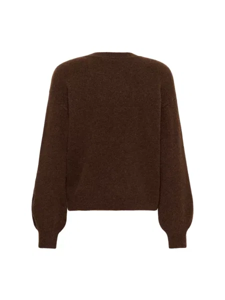 Dzianinowy sweter Saint Tropez brązowy