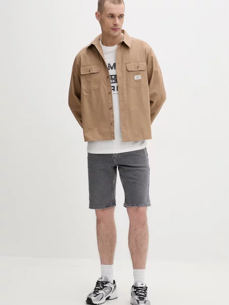 Tommy Jeans T-shirt Ανδρικό μπεζ