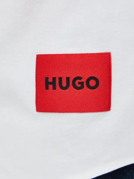 HUGO Košeľa / červená / čierna biela