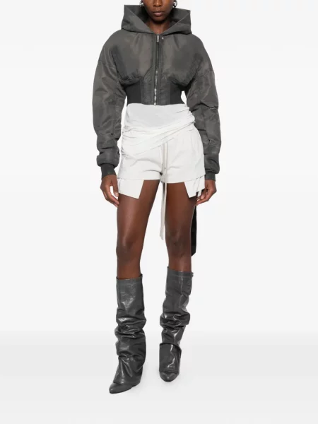 Σορτς Rick Owens Drkshdw με κορδόνι λευκό