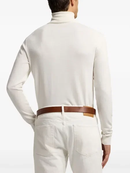 Дълго пуловер Ralph Lauren Purple Label виолетово