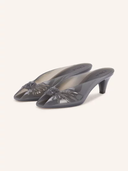 Chloé Pantofle Jelly ash grey šedé