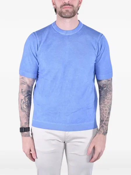 Tricou Kangra cu decolteu rotund albastru