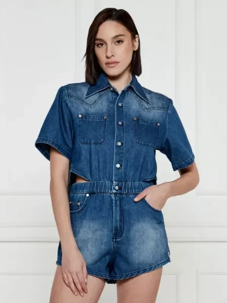 One Teaspoon Denim salopetă ROSEWOOD TAYLOR albastru