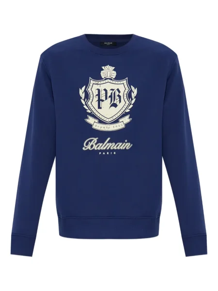 Hanorac Balmain cu imagine albastru
