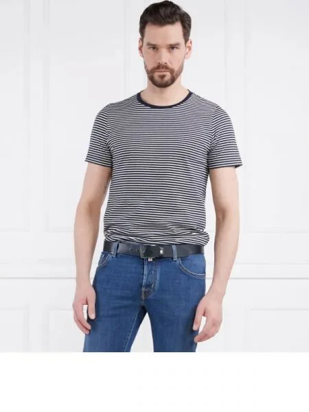 Oscar Jacobson Tricou Kyran Striped