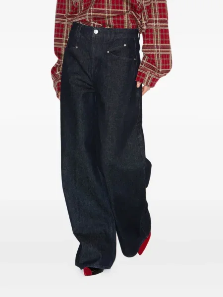 Pantaloni Isabel Marant albastru