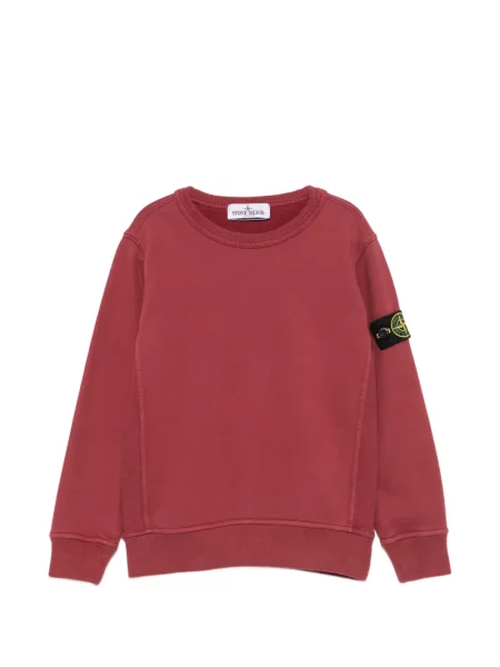 Sweter dziecięcy Stone Island czerwony