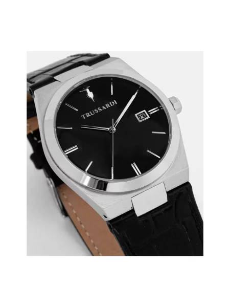 Trussardi zegarek T-MILANO czarny