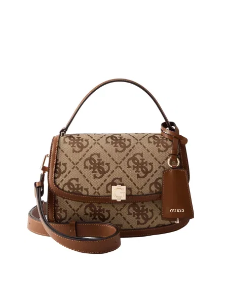Rucsac Guess cu autograf maro