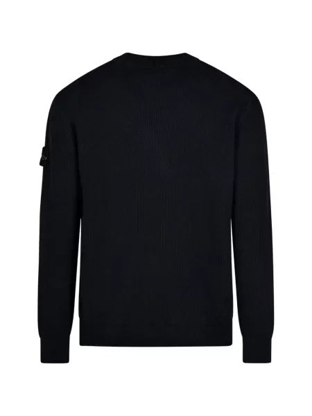 Dugo džemper Stone Island s okruglim izrezom kamenje plava