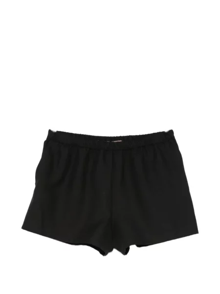 Pantaloni scurți Enza Costa din țesătură twill negru