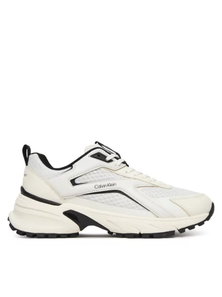 Calvin Klein Niske tenisice HIKE RUN crna / prljavo bijela