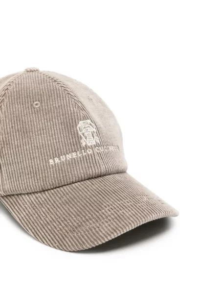 Kordbársony baseball sapka Brunello Cucinelli autogrammal
