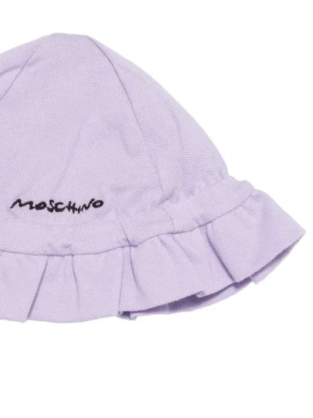 Krótki kombinezon dziecięcy Moschino fioletowy