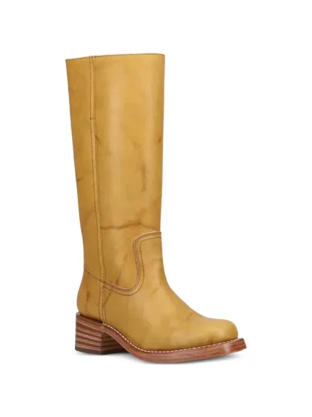 Botine Frye din piele galben