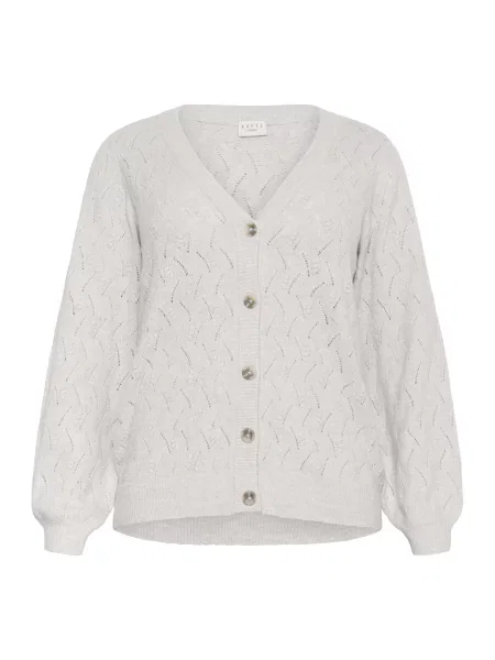 KAFFE CURVE Kardigan Anita melír šedý