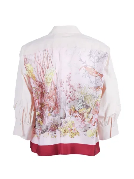 Cămașă Le Sarte Pettegole cu model floral cu imagine roz