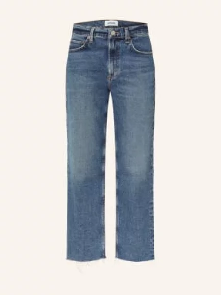 Agolde Jeansy Straight Valen blau