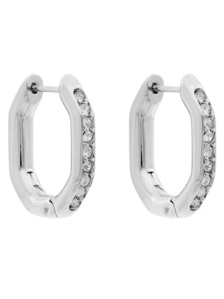 Swarovski Uhan / transparentna srebrna