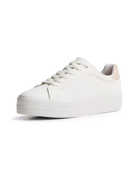 Bershka Tenisky režná bílá