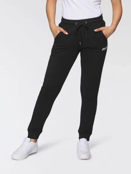 LONSDALE Pantaloni Weycroft negru alb