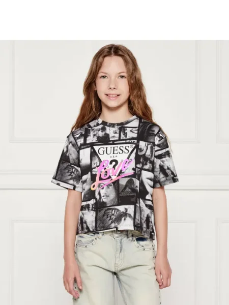 Guess Póló Regular Fit fekete