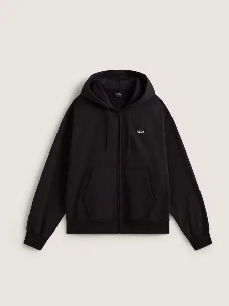 Кофта Vans LEFT CHEST FULL ZIP бавовна/поліестер чорний