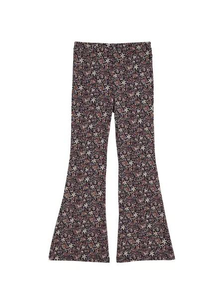WE Fashion Leggings albastru închis / maro / murdar alb
