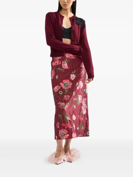 Cardigan Erdem de lână roșu