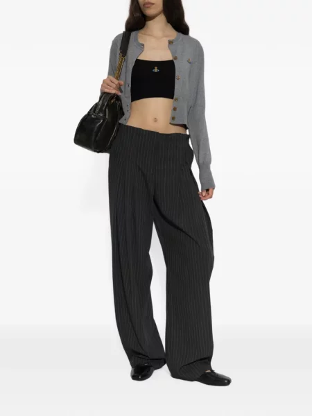 Топ Vivienne Westwood бродиран черно