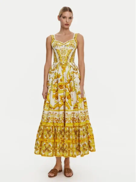 Dolce&Gabbana Letné šaty žltá