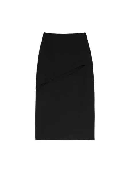 Spódnica Jil Sander wełniana czarna