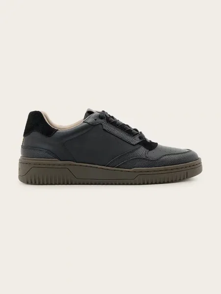 Кожени маратонки AllSaints Regan Low Top черно